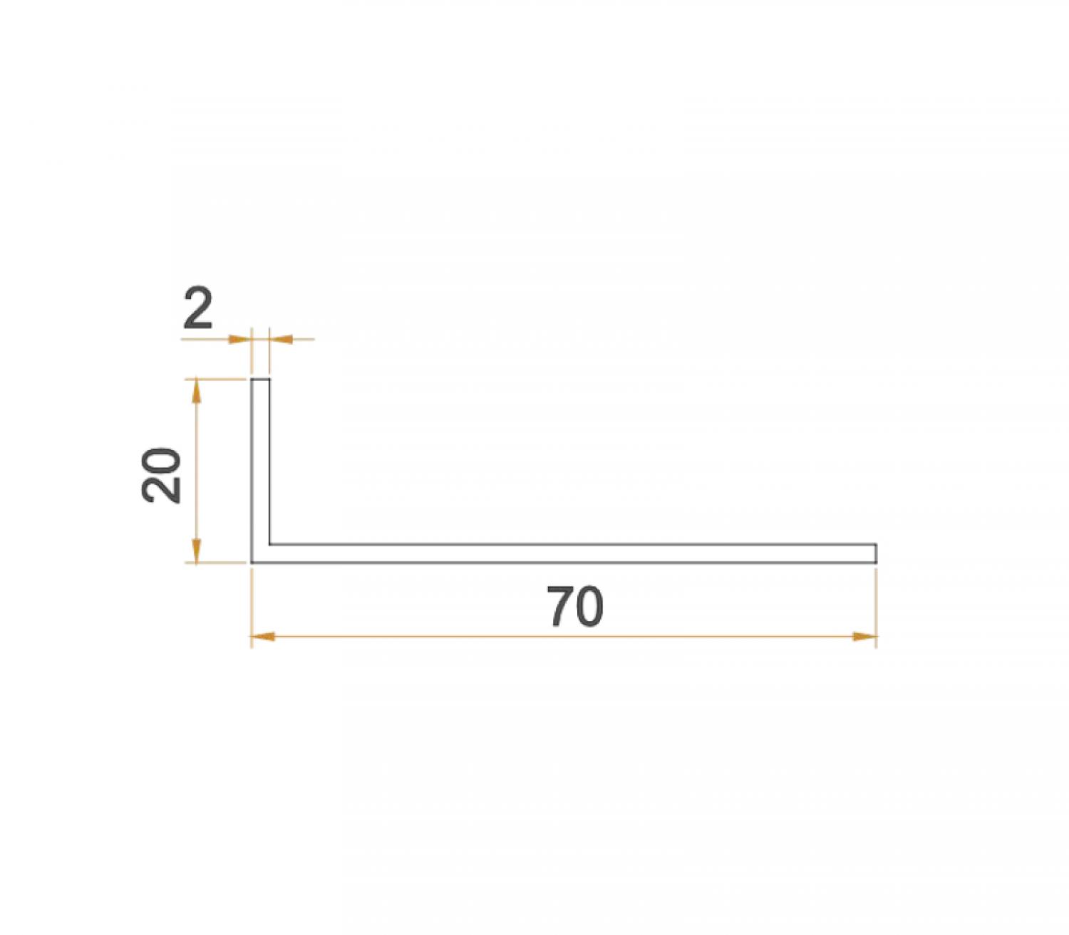 L-Winkel 70x20mm